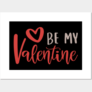 Be My valentine I Love You Hearts for couples T-shirt gift ideas Posters and Art